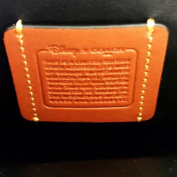 DISNEY X COACH Limited Edition Red Mickey Mouse Kisslock Wristlet leather purse - Picture 10 of 11